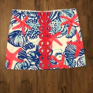 Lilly Pulitzer She She Shells Print Skirt
